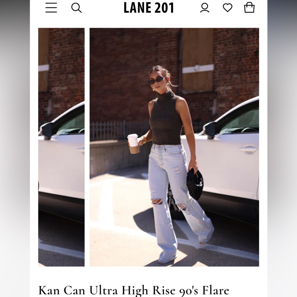 Kan Can Ultra high rise jeans